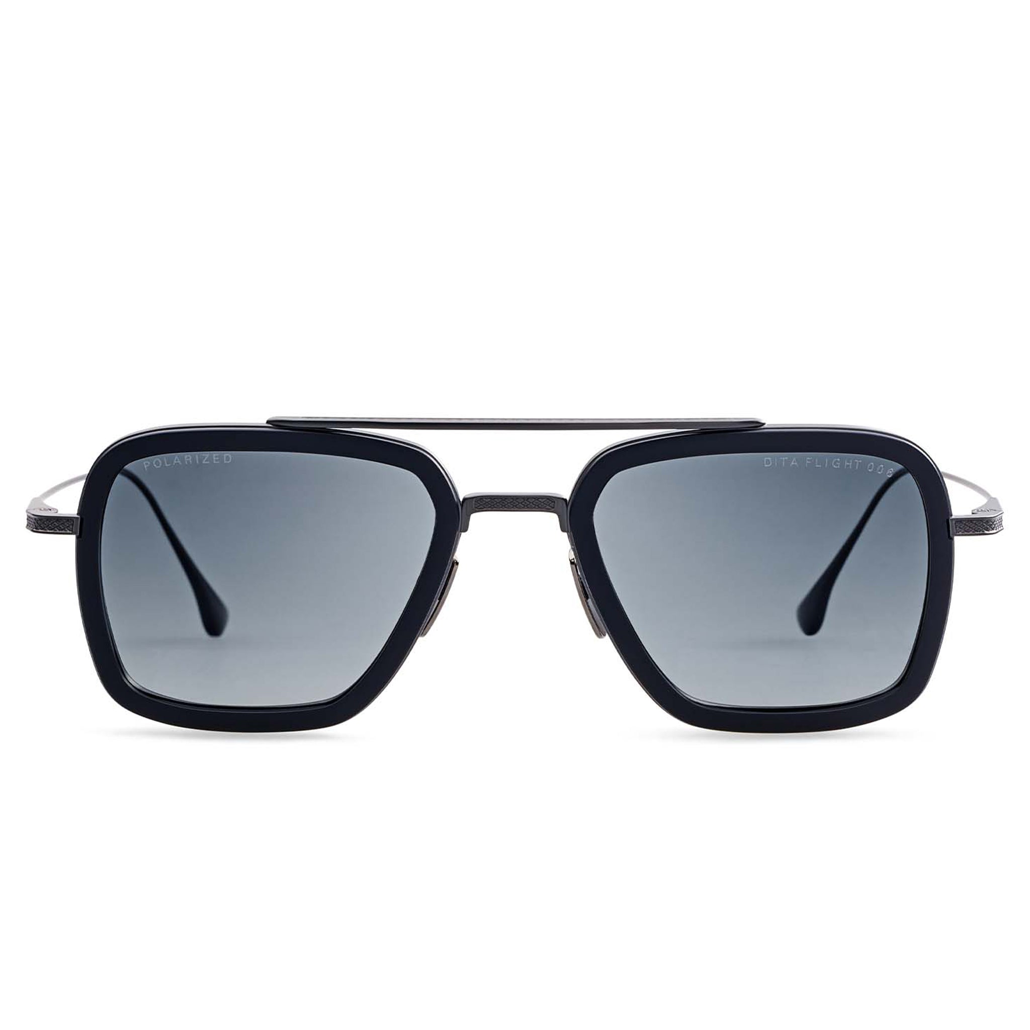 Front view of Dita Eyewear 7806 Flight 006 Black Iron Matte Black Sunglasses 7806-N-BLK-BLK-52
